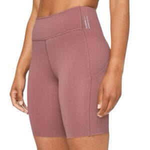 Lululemon Stronger as One High-Rise Short 8" Lululemon X Barrys Red Dust Sz 6